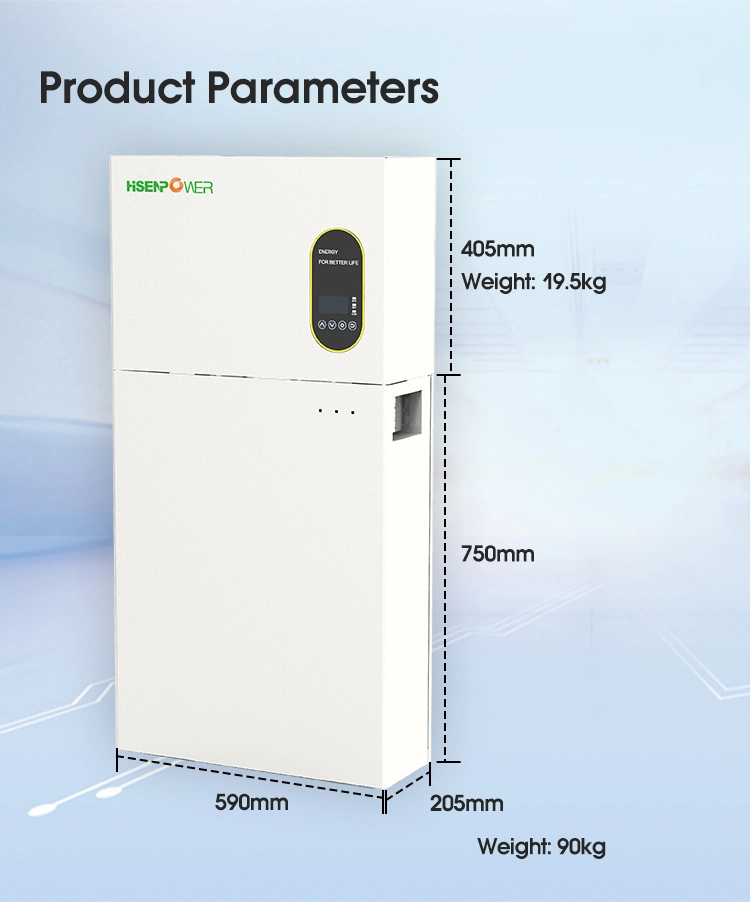 All-in-One Energy Storage System Have 5kw PV Inverter and 10kwh Stand Inverter Battery
