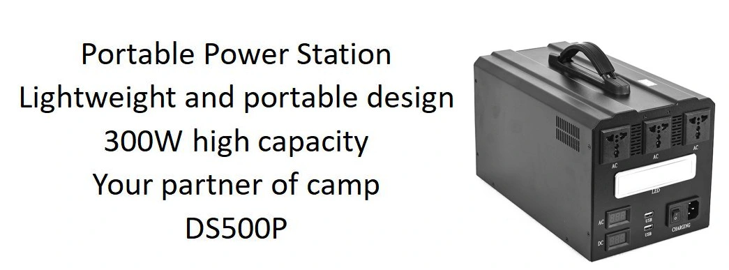 Portable Power Station 300W with 345wh Energy Storage Battery Outdoor Solar Generator