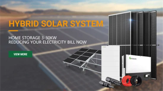 Home Use 5kw 10kw 20kw Hybrid Solar Energy System Growatt Hybrid Solar System with Inverter and Lithium Battery Solar PV Storage System